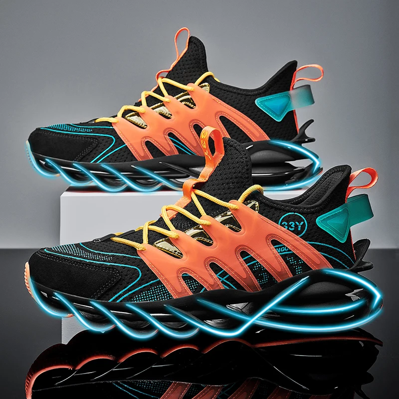 

Winter men's comfortable sports shoes with waterproof and non slip leather surface, outdoor running men's shoes, wear-resistant