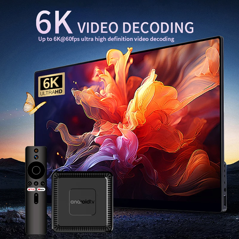 Q7 Allwinne H313 WIFI 6 BT 5.2 Android 10 TV Box 6K Ultra High Definition Player Home Full Netcom Set Top Box Smart Electronics