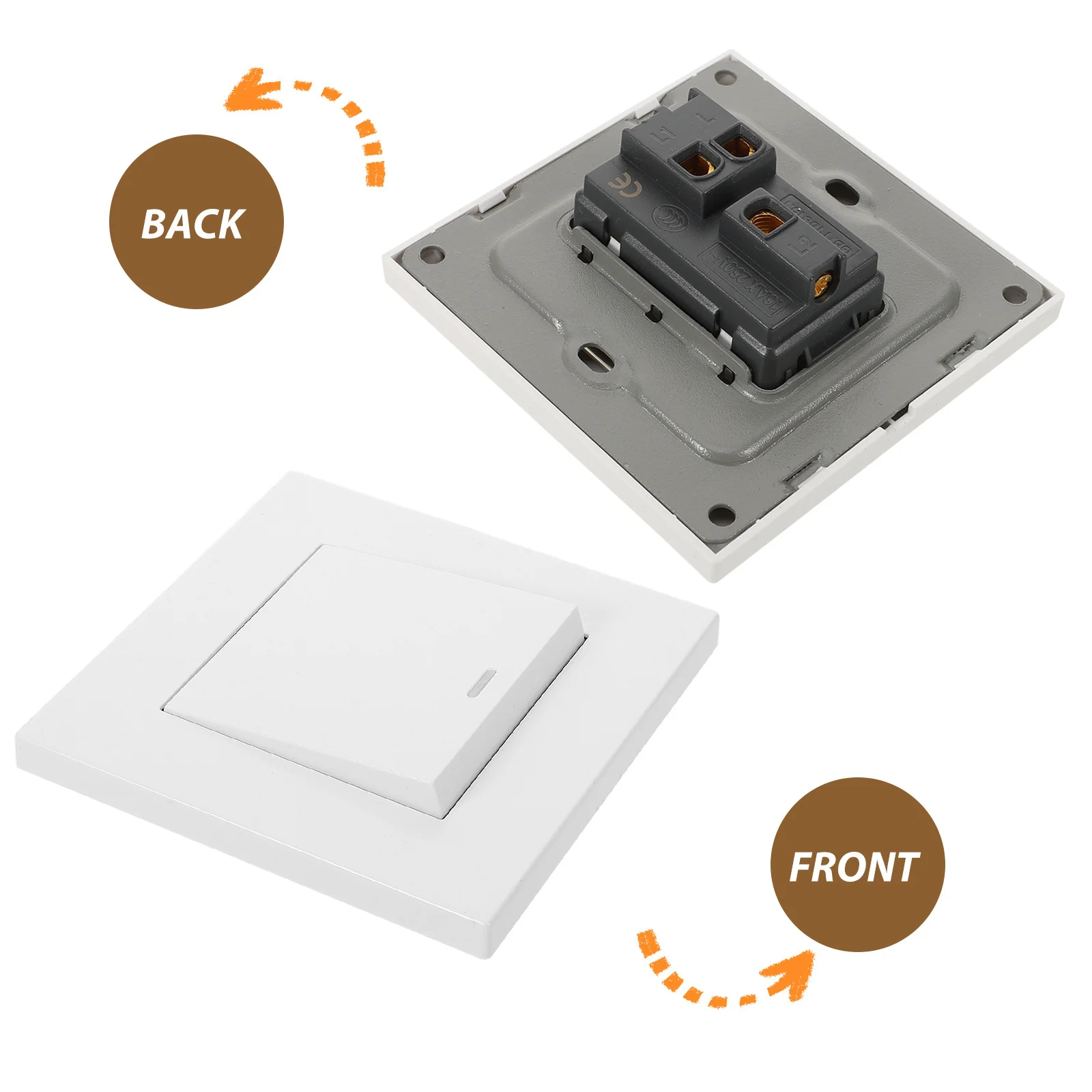 

Modern Wall Panel Sturdy Light Switch Living Room Home Indoor Use Replacement Wall Switch Panels For Multifunctional Light