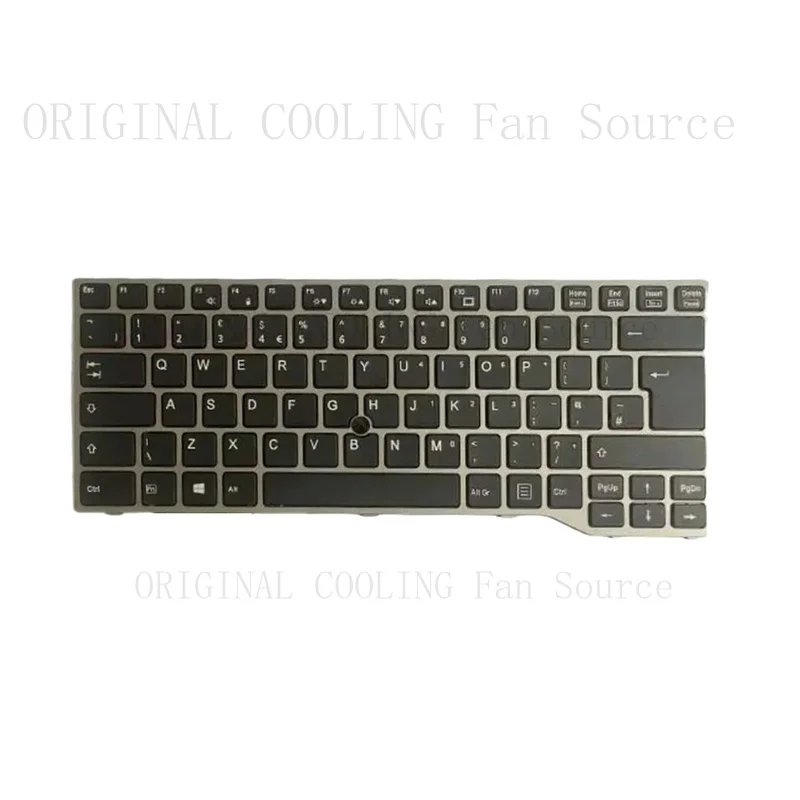R+  Fujitsu Lifebook U745 E733 E743 UK Layout Keyboard + Trackpoint Replacement New