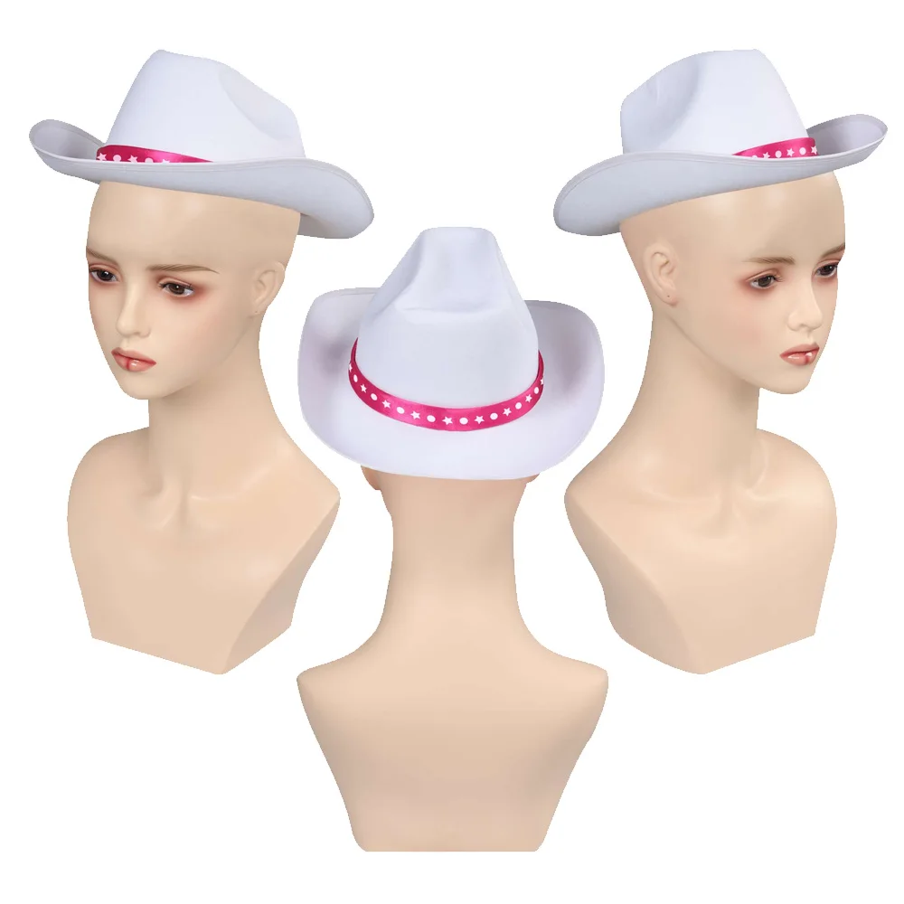 Film Barbier Margot Cosplay Hoed Pet Kinderen Mode Cowboy Hoed Halloween Carnaval Kostuum Accessoires Cadeau