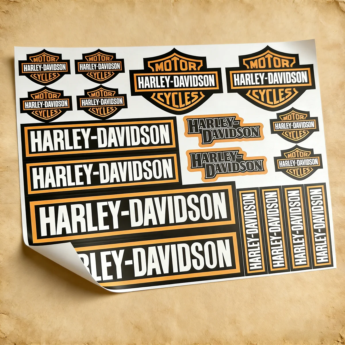 

Съемная виниловая наклейка Harley Davidson для мотоциклетного шлема и бака с логотипом