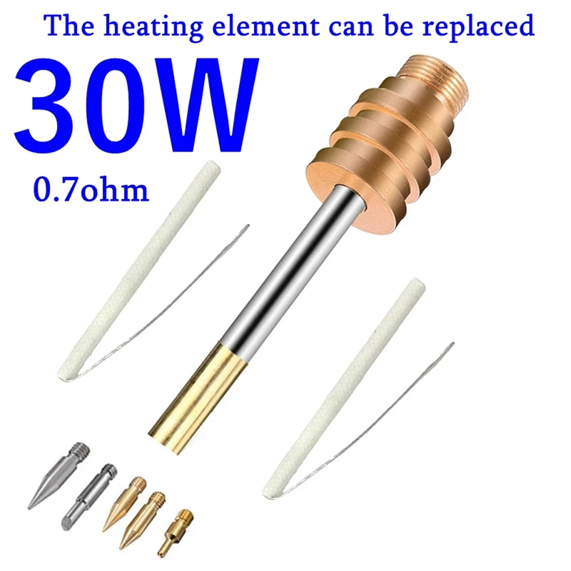 

510 Interface Soldering Iron Tip Wireless Soldering Iron Tip Welding Tool 15W With Cutter Head With 5 Soldering Iron Tips