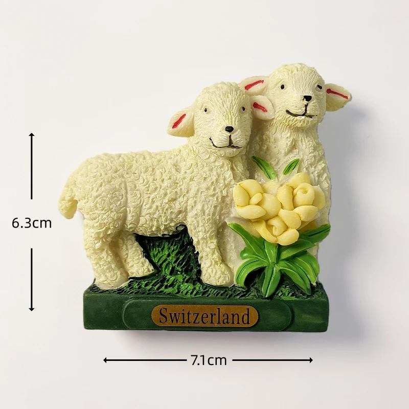 سويسرا، بيرن، زيورخ جونغفرو، إنترلاكين، ذكرى سياحية، ديكور مشهد الثلج، ملصق ثلاجة مغناطيسي #6