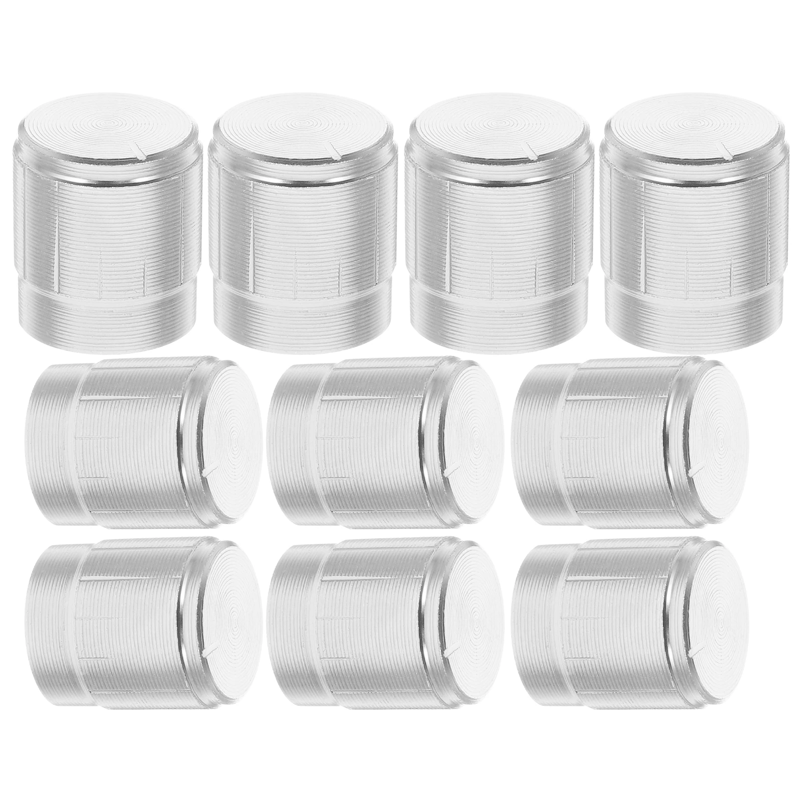 

10 Pcs Knob Controller Knobs Caps for Guitar Electronic Drums Electric Potentiometer White Bass Volume