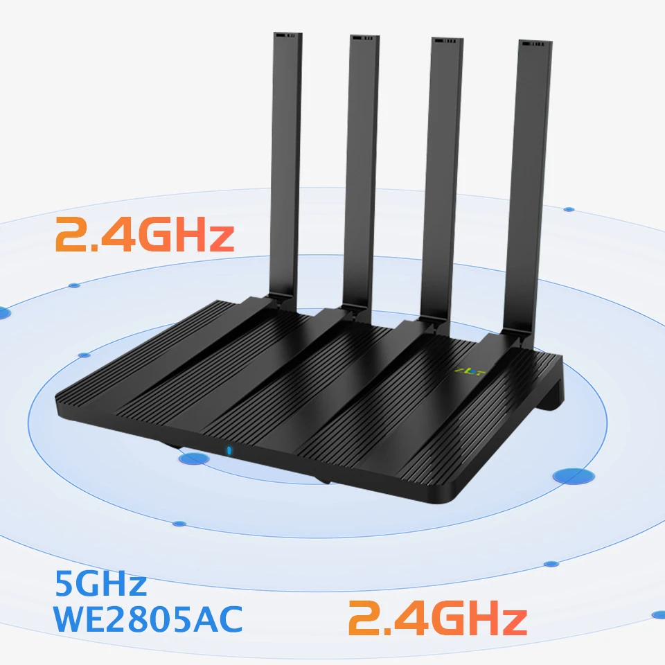 4G Router with SIM Card 300Mbps 1200Mbps Wifi 2.4ghz 5ghz 2*LAN LTE Modem 4*Antenna Home Wi-Fi Hotspot for 850Mhz 900Mhz