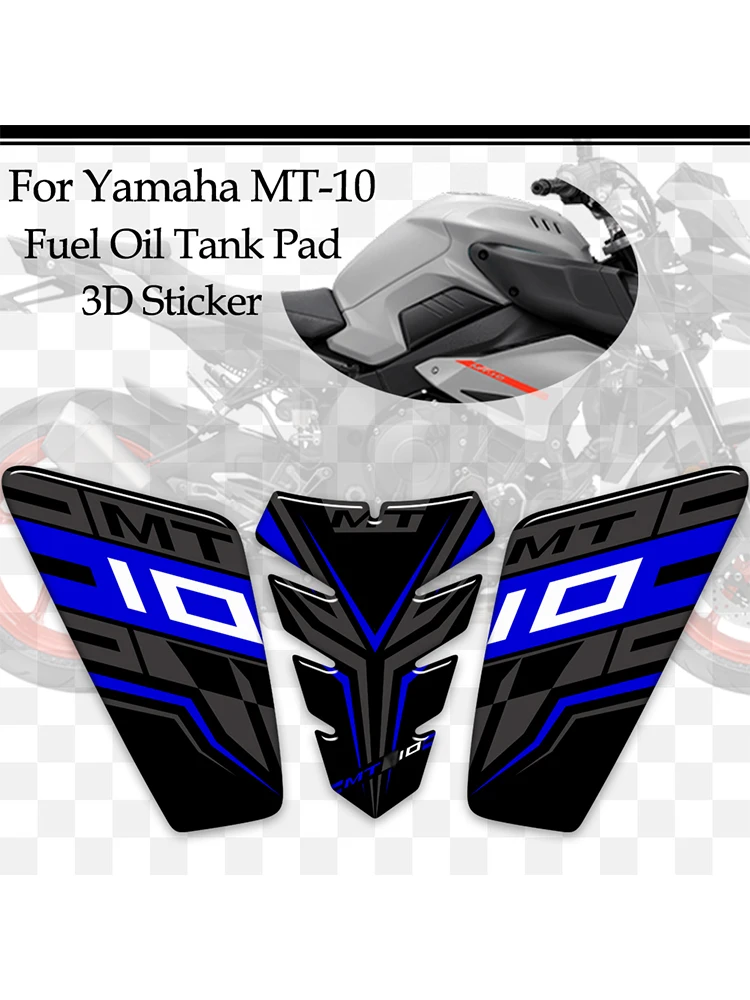 AliExpress Motorcycle For Yamaha MT10 FZ10 FZ MT - 10 SP Tank Pad Grips Gas Fuel Oil Kit Knee Protector Hyper Naked Bike Stickers Decals