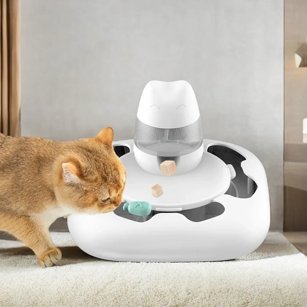 Usb Dog Predator Robot Toy Smart Pet Roller Track Cat Toy Automatic Rotating Kitten Interactive Supplies Pet Training Machine