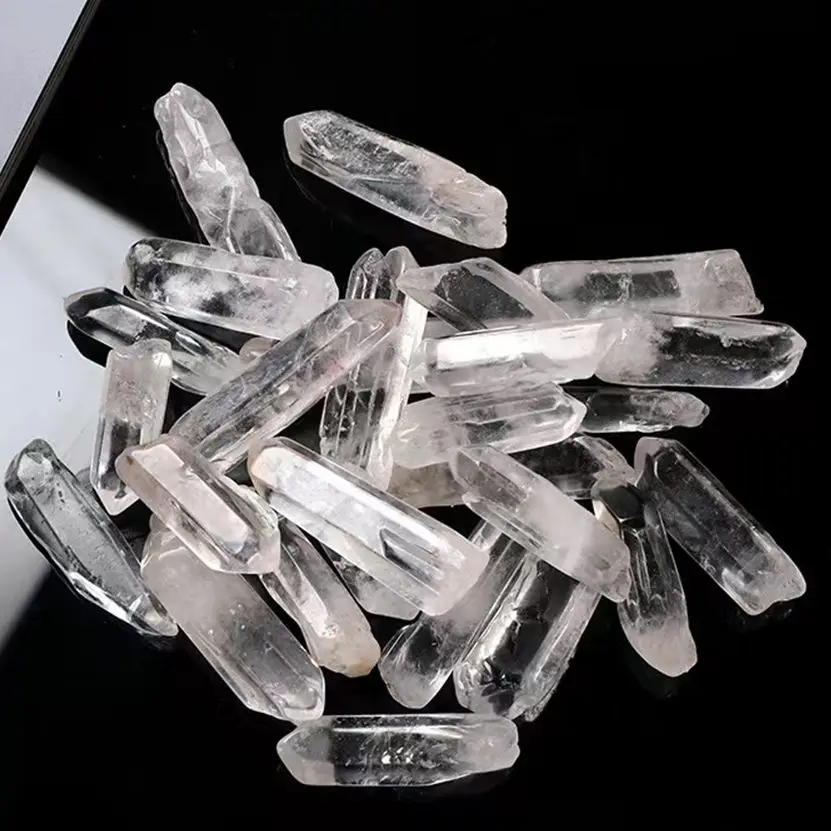 100% Natural Clear  Healing Quartz Crystal White Crystal   Wand Energy Stone Collectables DIY  Home Decor