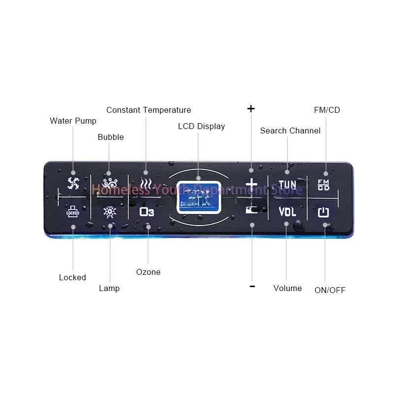 Massage bathtub controller box control board computer hydrotherapy control panel system