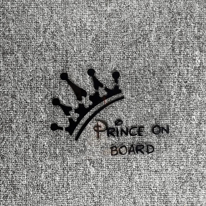 Prince On Board Waterproof Car Sticker Baby Boy Vinyl Decal Auto Window Trunk Windshield Styling Accessories - view 4