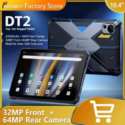 FOSSiBOT DT2 Robustes Tablet 20 GB + 256 GB Helio G99 10,4 Zoll 2K-Display 64 MP PC-Tablets 22000 mAh 66 W IP68 4G LTE Android 13 Pad