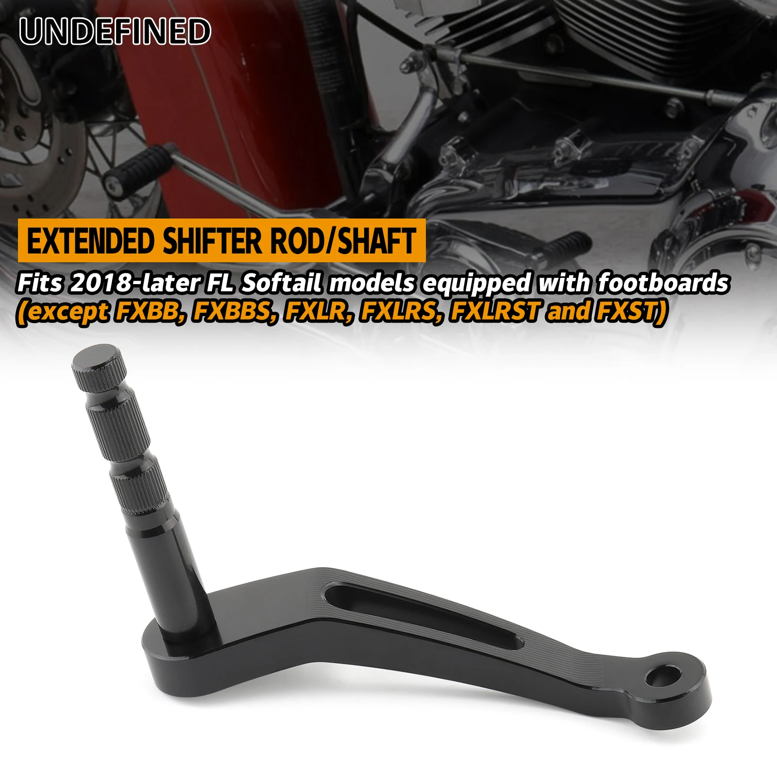 Motorcycle Extended Shifter Rod Shaft Shift Lever Arm For Harley Softail Low Rider Fat Bob Street Bob Breakout FXBR 2018-2023