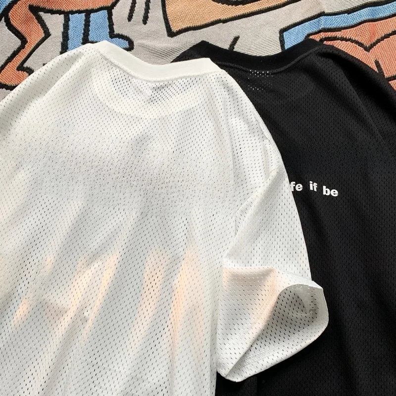 

Ice Silk Me Qui Dry ort Sve Мужская летняя модная свободная спортивная футболка с маленьким воротником для бега American Casual f Sve