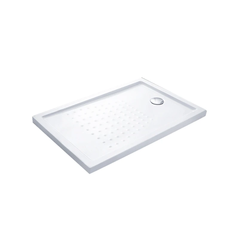 Portable rectangle low level acrylic resin shower tray fiberglass shower base shower pan