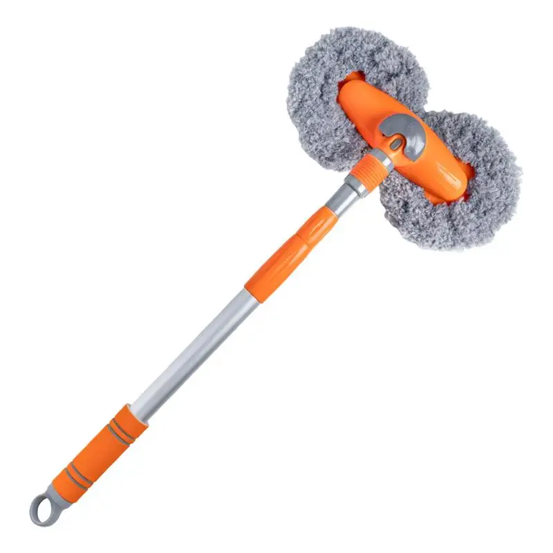 Stainless Steel Car Wash Brush Stainless Steel Extendable Mop Car Wash Brush Mop Cleaning Tool with Long Handle Kit for Trucks