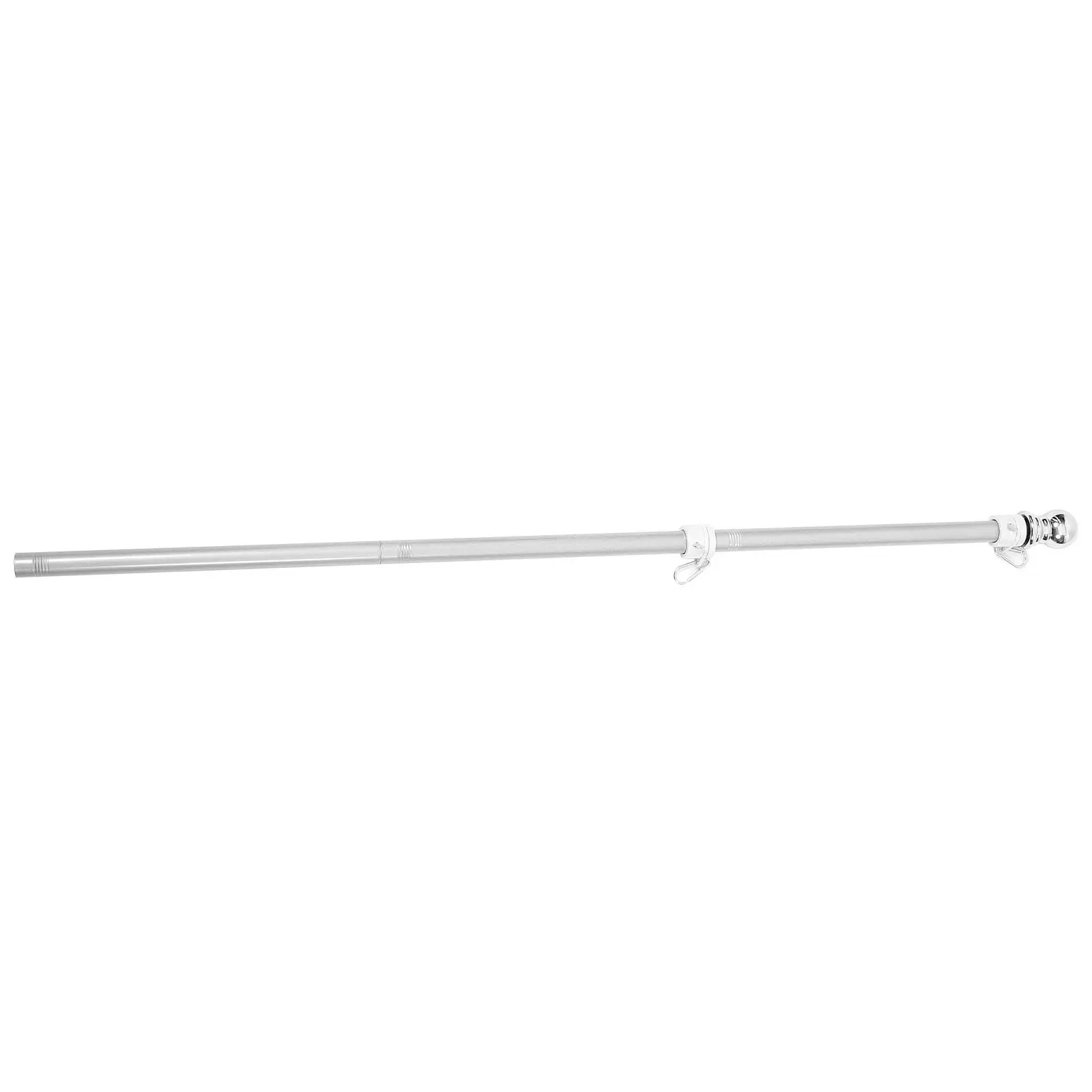 1Set Stainless Steel Flagpole Metal Flag Stand Outdoor Rotatable Holder Rustproof Heavy Duty Garden Flag Hanger Reusable