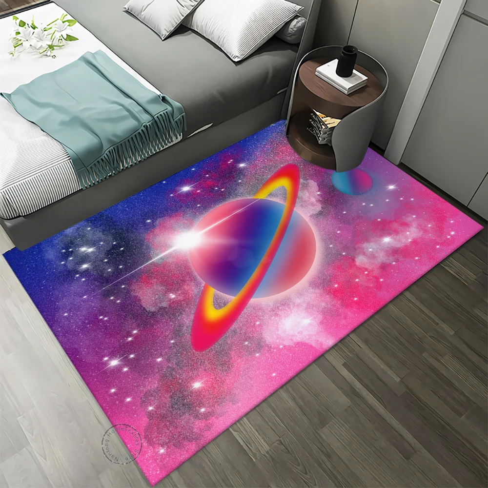 Naked Eye 3D Earth Planet Pattern Carpet For Living Room Bedroom  Door Mat Bath  Leisure  Home Decor