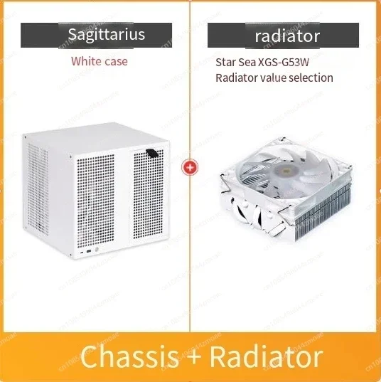 Sagittarius chassis+heat sink，8-bay NAS with Backplane Chassis, Made of Steel, M-ATX Compact, Micro ATX/ATX，PCIe Synology UNRAID