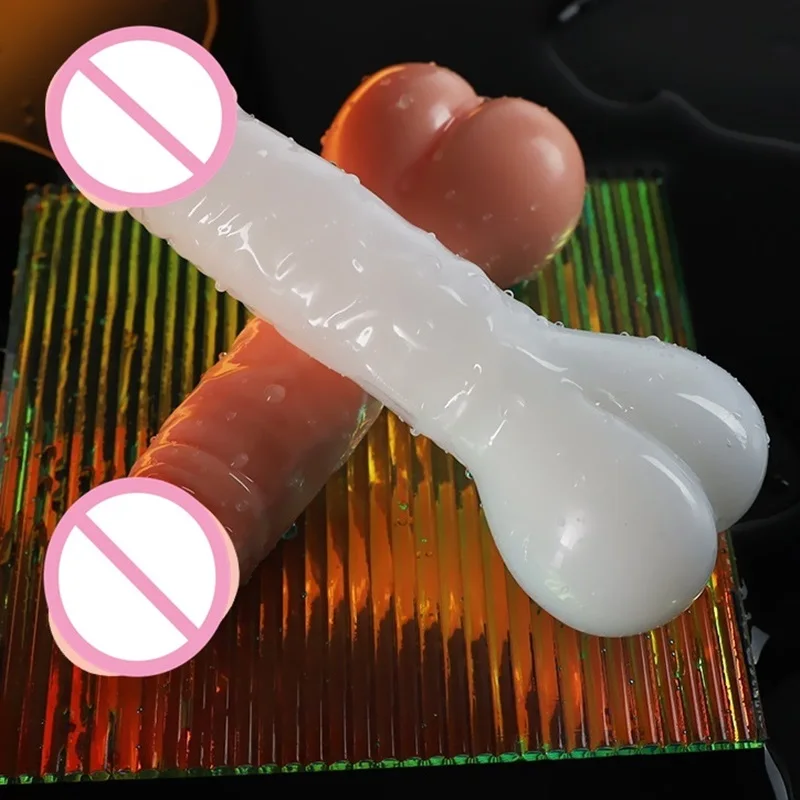 New Male Dildos Penis Sleeve Extender Sex Toy For Men Masturbator Delay Reusable Condom Vaginal Anus Stimulation Dick Enlarger