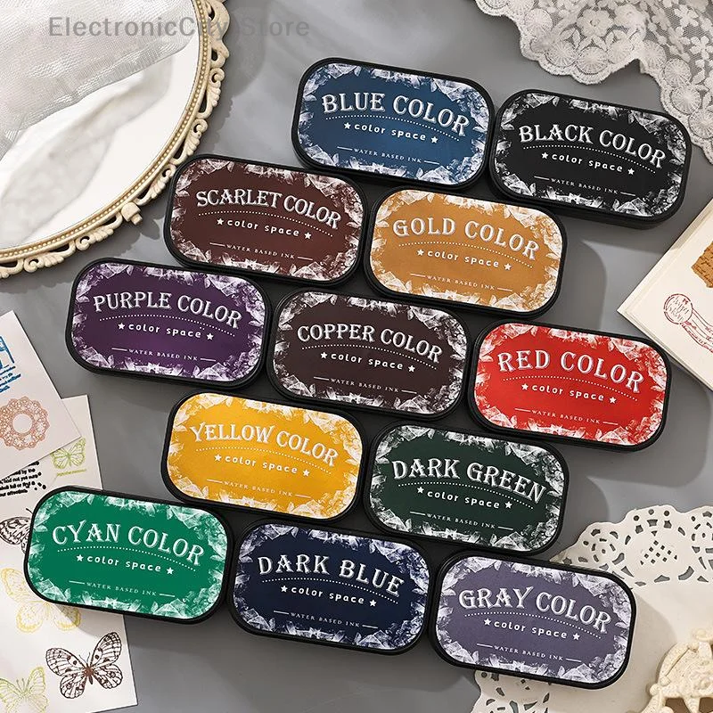 Spugna ad alta densità Inkpad Planner Art Scrapbook Forniture Color Space Series Inchiostro a base d'acqua Accessori scolastici Cancelleria