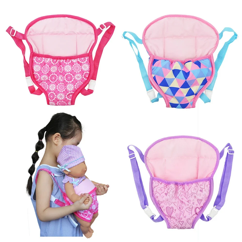 40cm Doll Carry Bag Doll Accessories for 43cm Baby New Born Doll 18 Inch  Backpack Out Going Bag