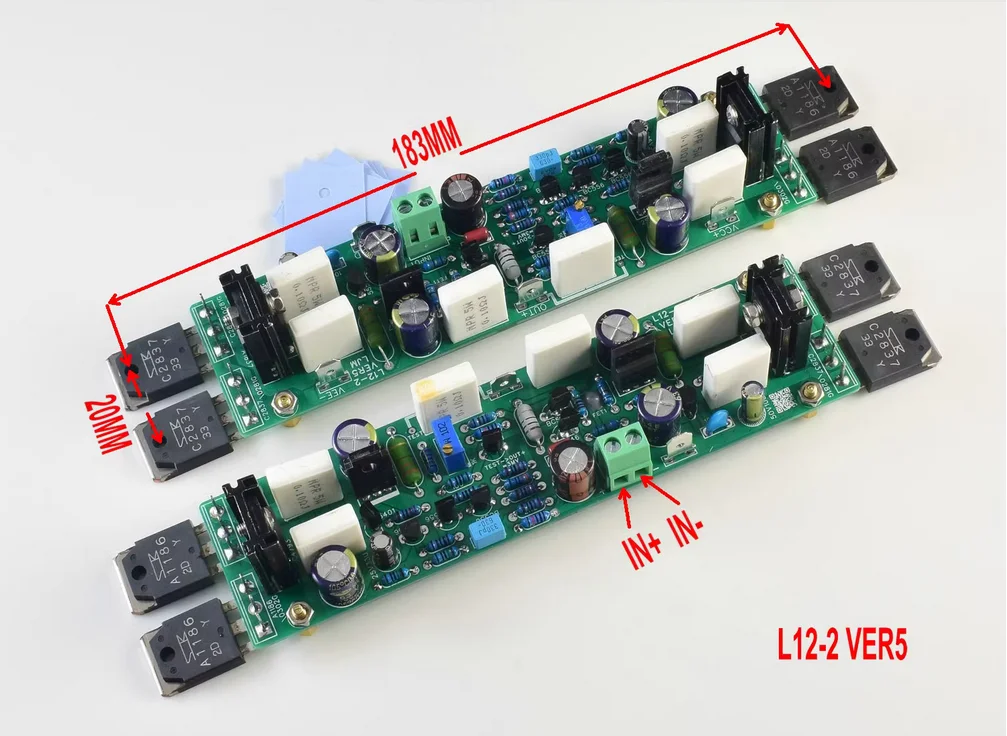 L12-2 Stereo Audio CLASS AB Power 2.0 Post-Amplifier Board DIY kit for choose