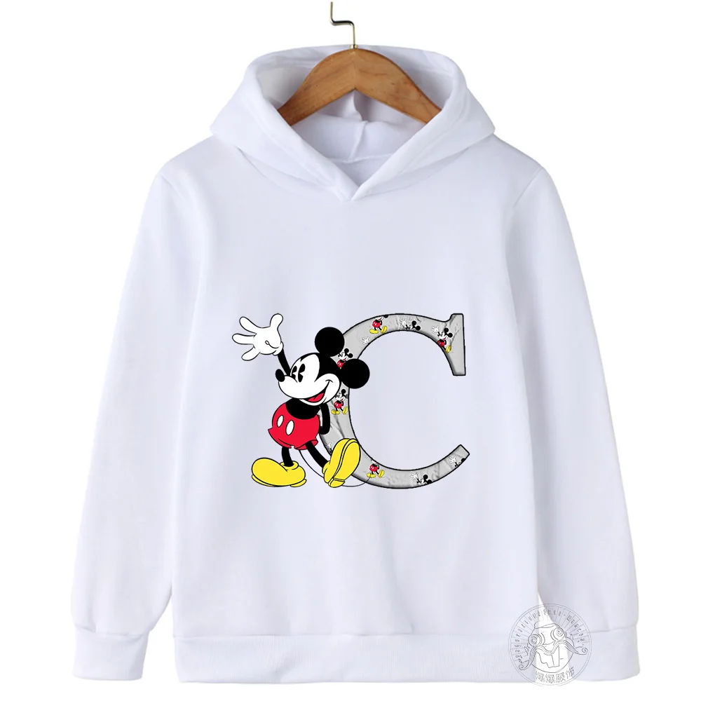 Spring Fall Kids Kawaii Stitch Hoodie Minnie Mickey Mouse Kids Anime cartoon casual street wear Kids Girls Boys tops jumper