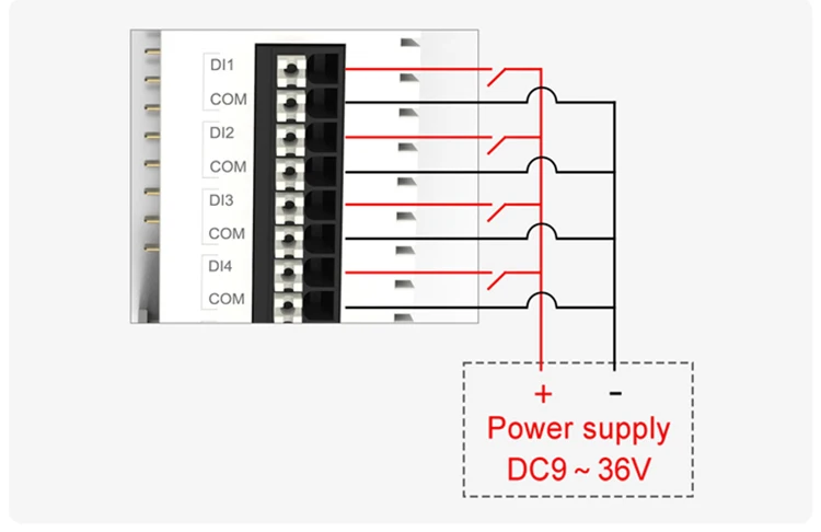 PUSR 4*AI, 4*DO/4*DI, 4*DO/4*AI, 4*AO/ 8*DO/8*DI IO Extender IO Controller IO System IO Module IO Modular Design