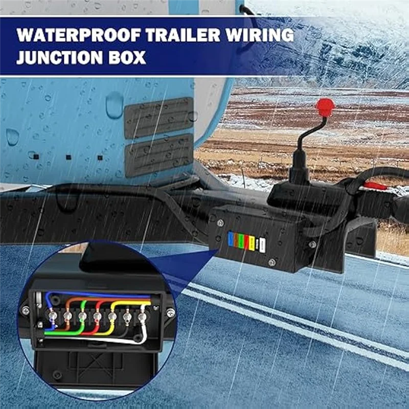 

A92P Соединительная коробка для электрических проводов для прицепа RV, считывающая 7-цветную соединительную коробку для электрических проводов