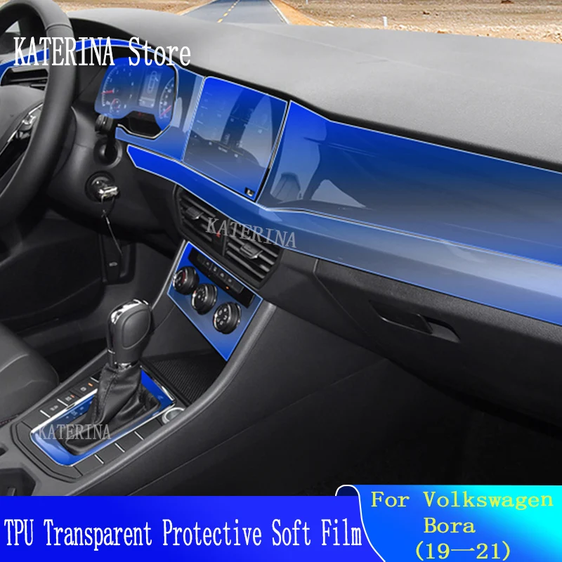 

For Volkswagen Bora Mid-control Center Navigation Screen Instrument Anti-scratch TPU Transparent Car Interior Protective Film