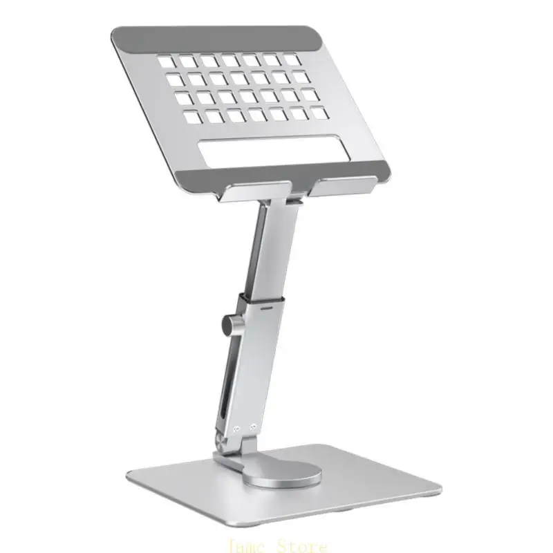 

LX0B 360 Rotation Aluminum Tablets Holder with Foldable Design and Adjustable Height