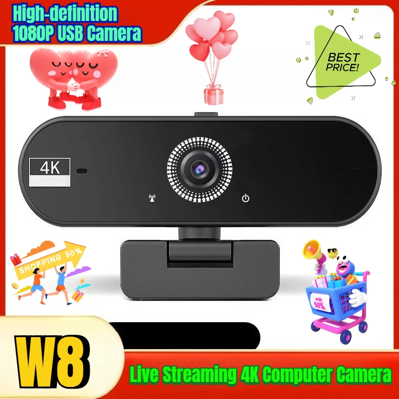 

High-definition 1080P USB Camera Live Streaming 4K Computer Camera