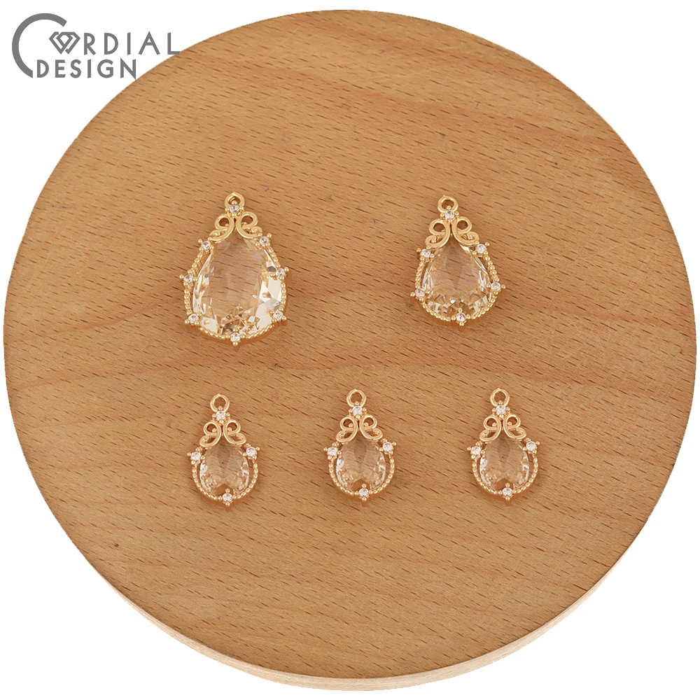 

Cordial Design 50Pcs DIY Making/Crystal Pendant/Hand Made/Jewelry Accessories/Drop Shape/Charms/Jewelry Findings & Components