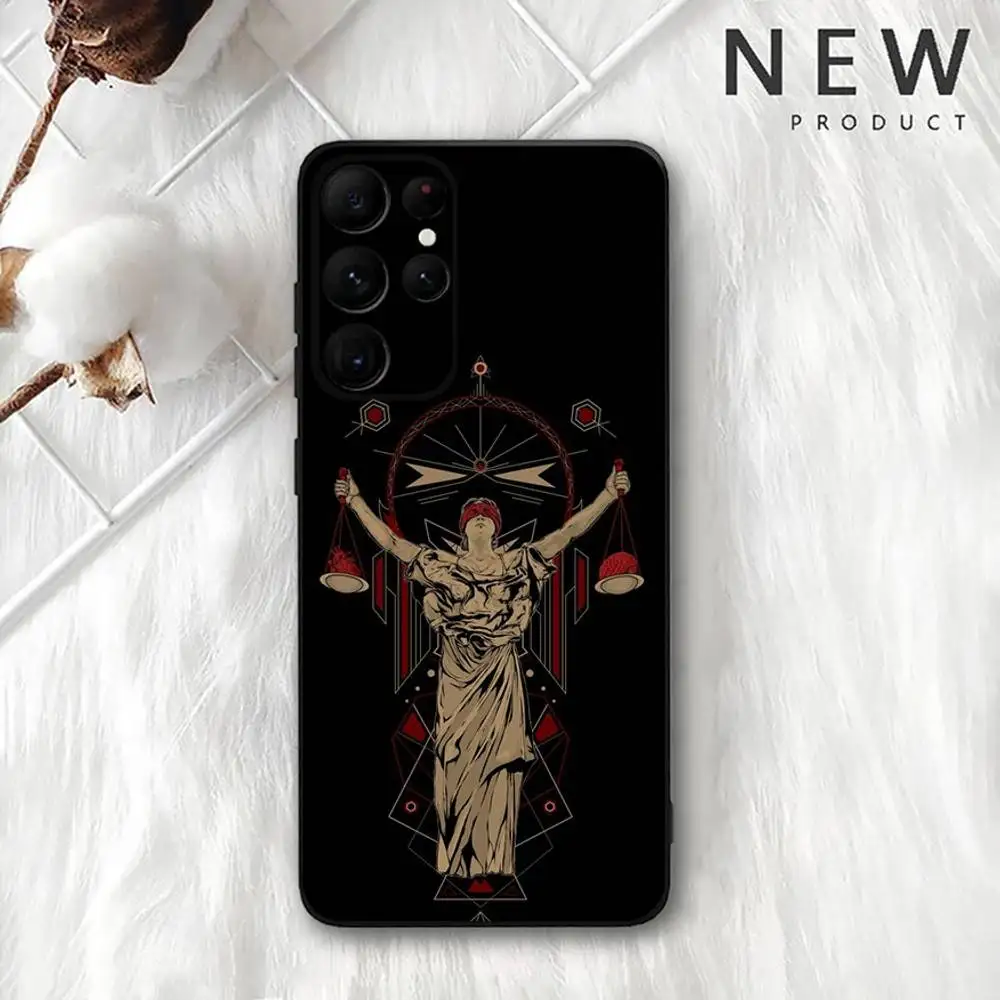 Judge Justice Lawyer Handyhülle für Samsung S 25,24,23,22,30,21,10,9,Ultra,Plus,Lite,FE,4,5G Schwarz Soft Case