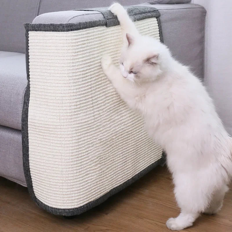 Cat Kitten Scratch Board Sisal Scratcher Mat Cat Toy Foot Chair Scratching Invisible Nail Post Supplies Furniture Protect Pad