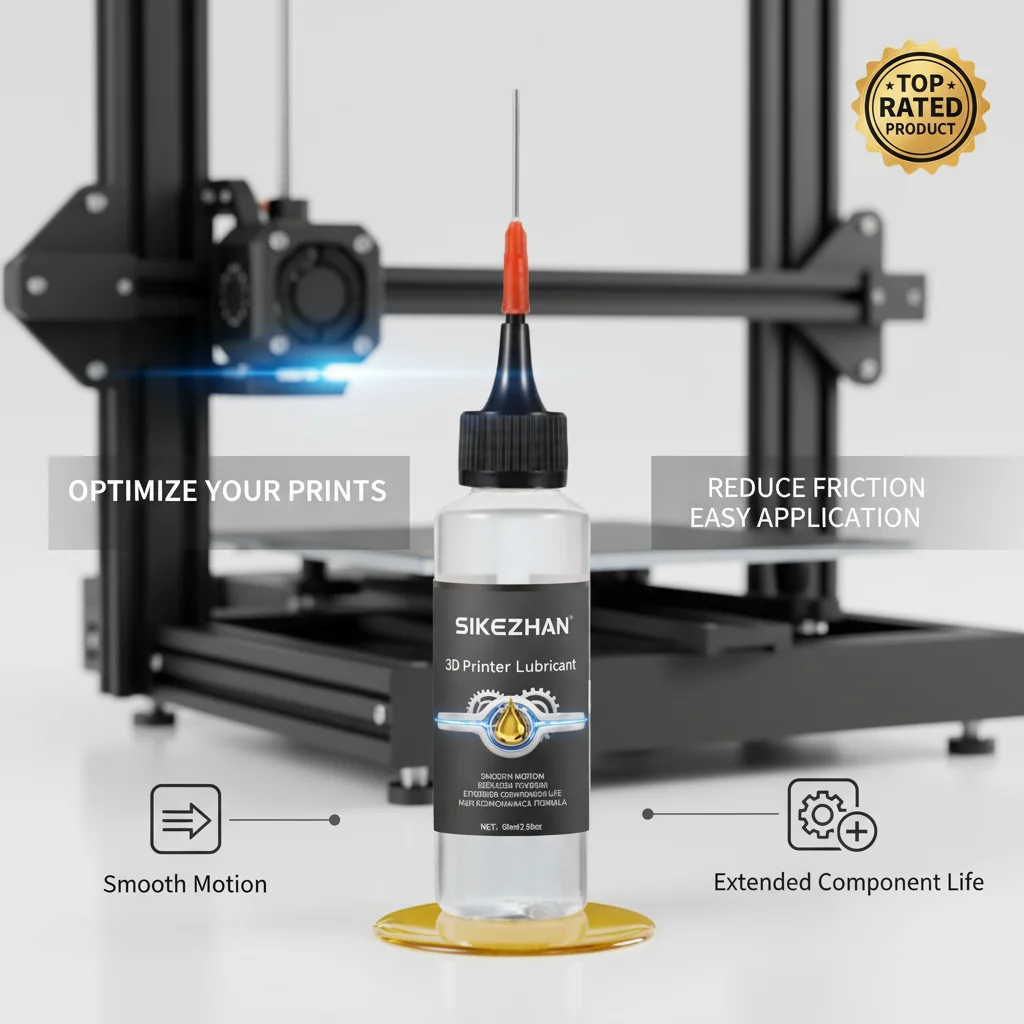 3D Printer Motion System Oil – Lubricates, Lowers Noise, Damps Vibration, Universal for Rails/Lead Screws/Bearings