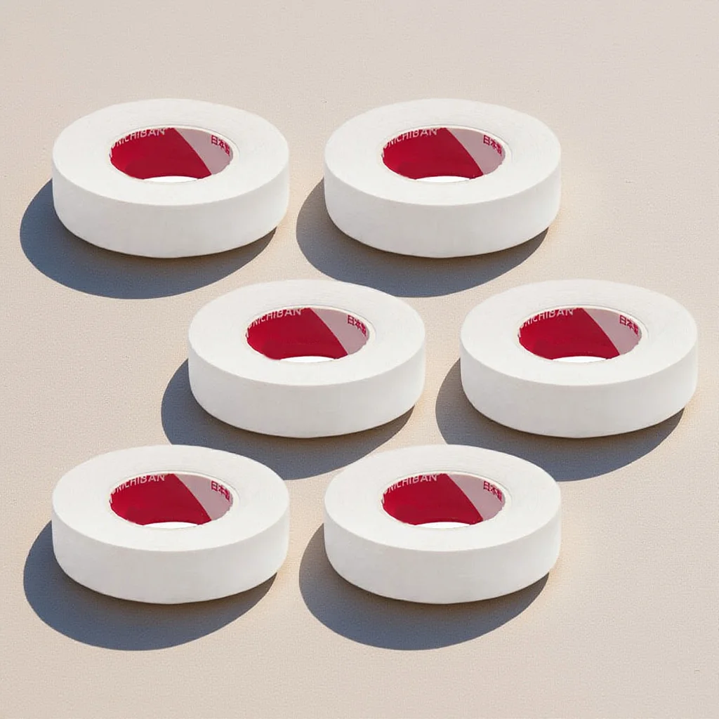 

6rolls Eyelash Extension Tapes Adhesive Lash Tape Smooth Surface Vent Holes Comfortable Breathable Eyelash Tape