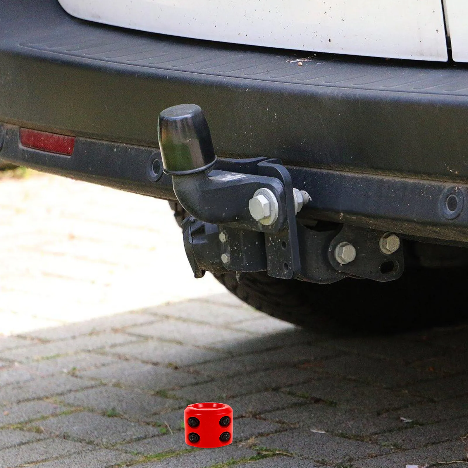 1Set Rubber Winch Cable Stopper Heavy Duty Protector Winch Safety Cable Hitch Stopper Allen Wrench Included Atv