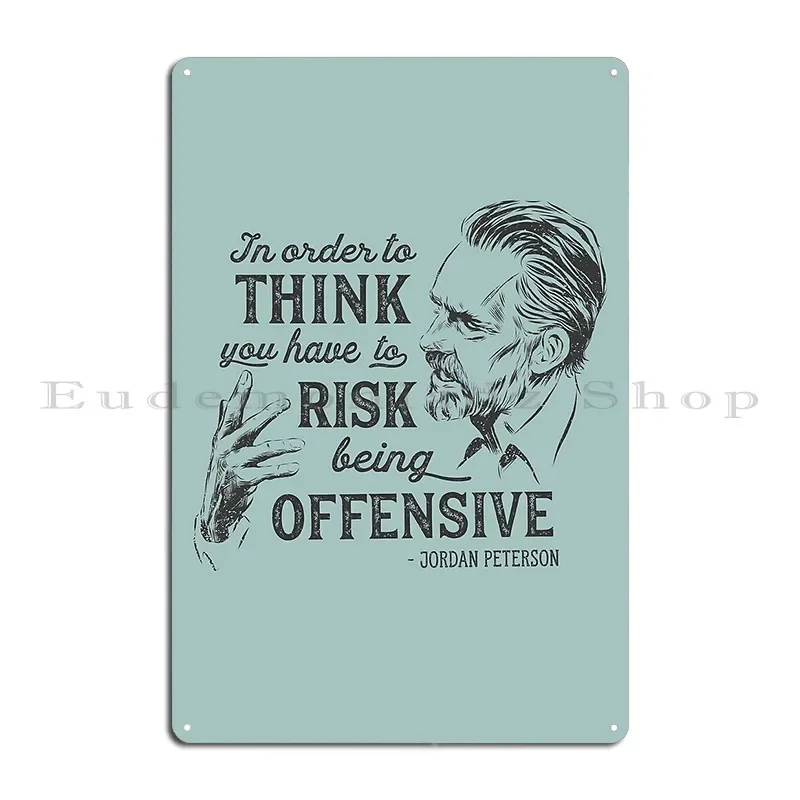 Jordan Peterson Illustration And Quote Verityvox Metal Plaque Poster Pub Cave Personalized Home Wall Mural Tin Sign Poster