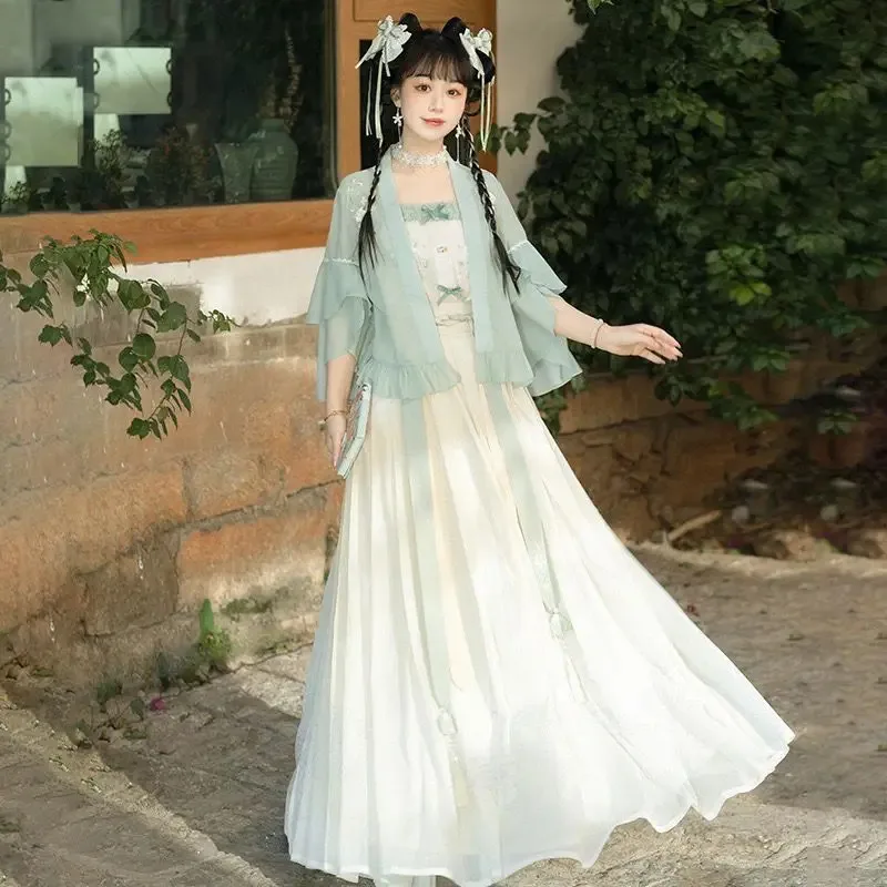 هان عنصر تحسين النمط العرقي لوليتا زي القديمة طول الخصر ثلاث قطع مجموعة Harujuku القوطي القوطية لوليتا بلوزة