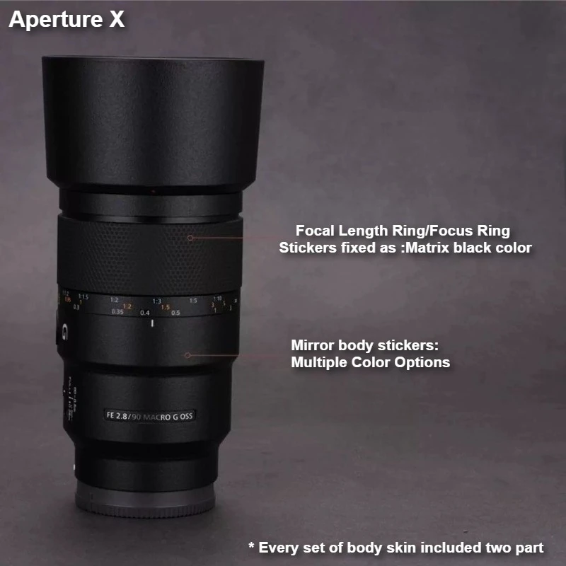For Sony FE 90 F2.8 90mm 2.8 Macro G OSS Lens Sticker Anti-Scratch Coat Wrap Protective Film Body Protector Decal Skin SEL90M28G