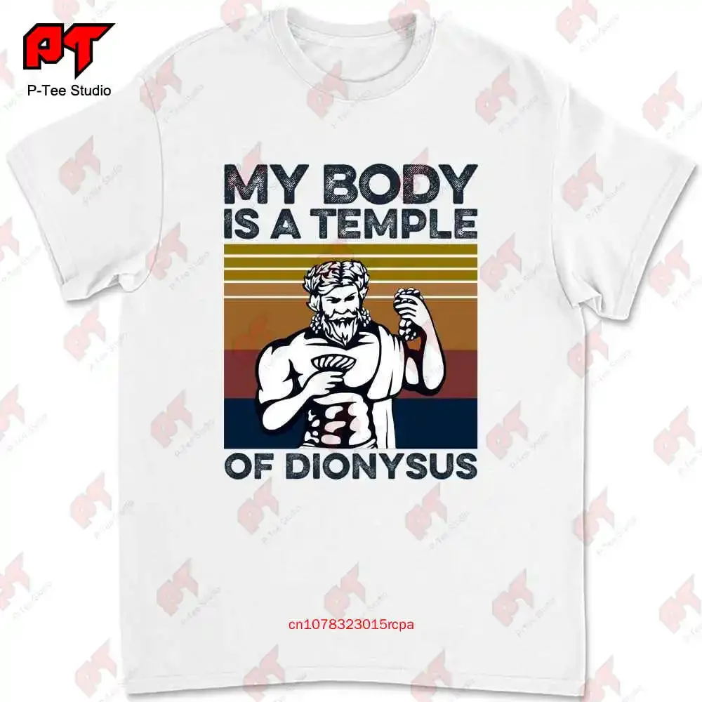 Bodybuilding My Body Is A Temple Of Dionysus T-shirt 0AUP