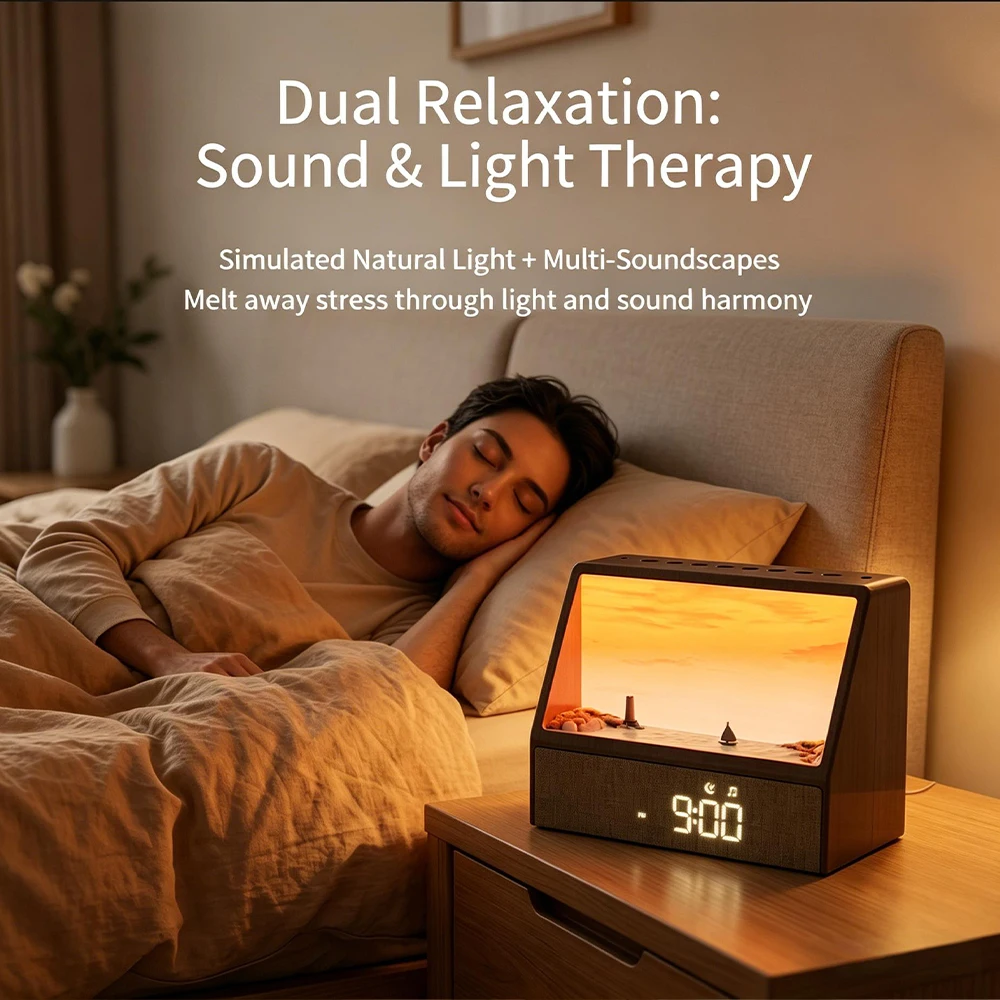 Star Projector Sunset Lamp Portable Bedside Mood Light Novelty Night Light for Bedroom Decoration & Holiday Gifts view 2