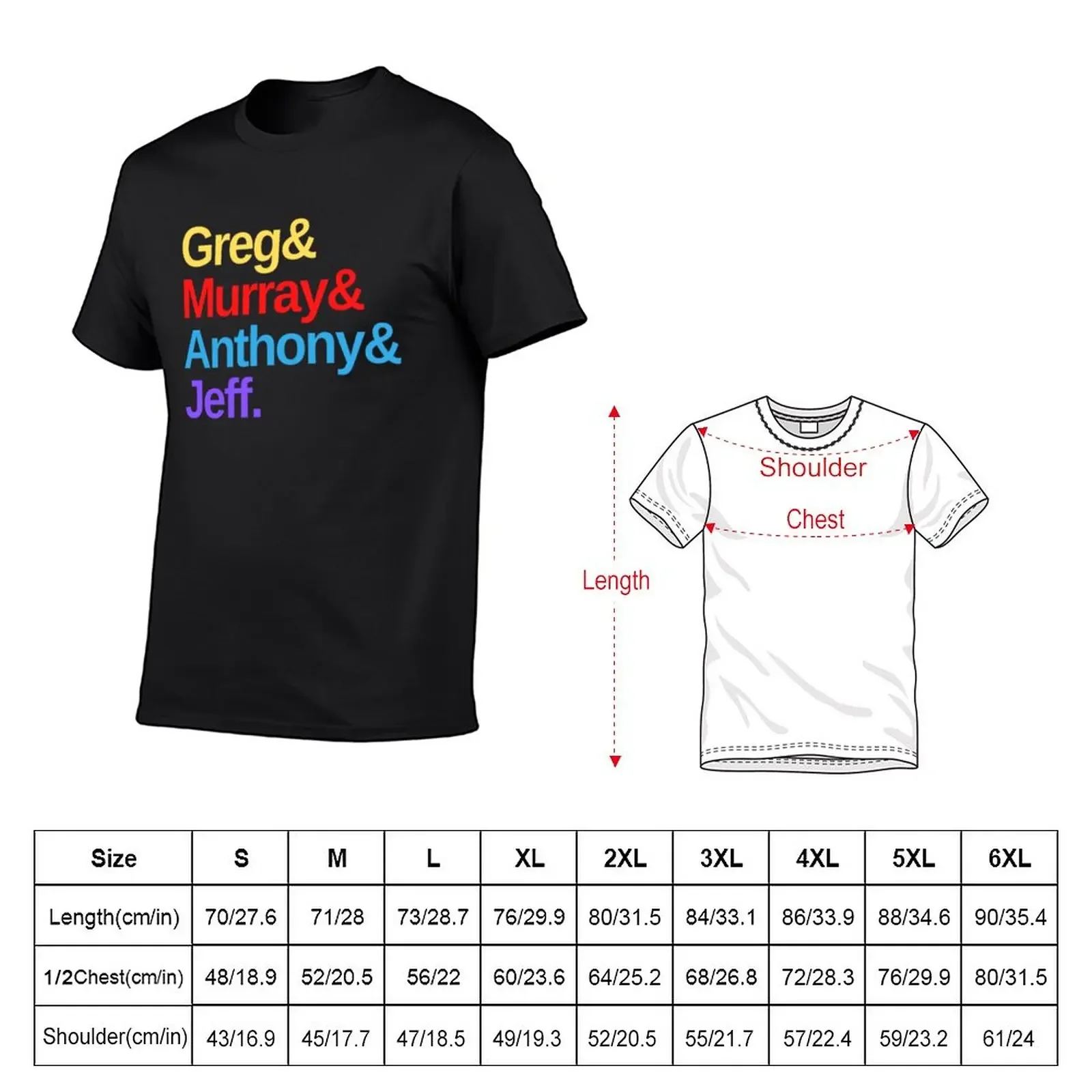 New THE WIGGLES OG Helvetica (colourful) T-Shirt anime boys animal print man t shirt plain white t shirts men