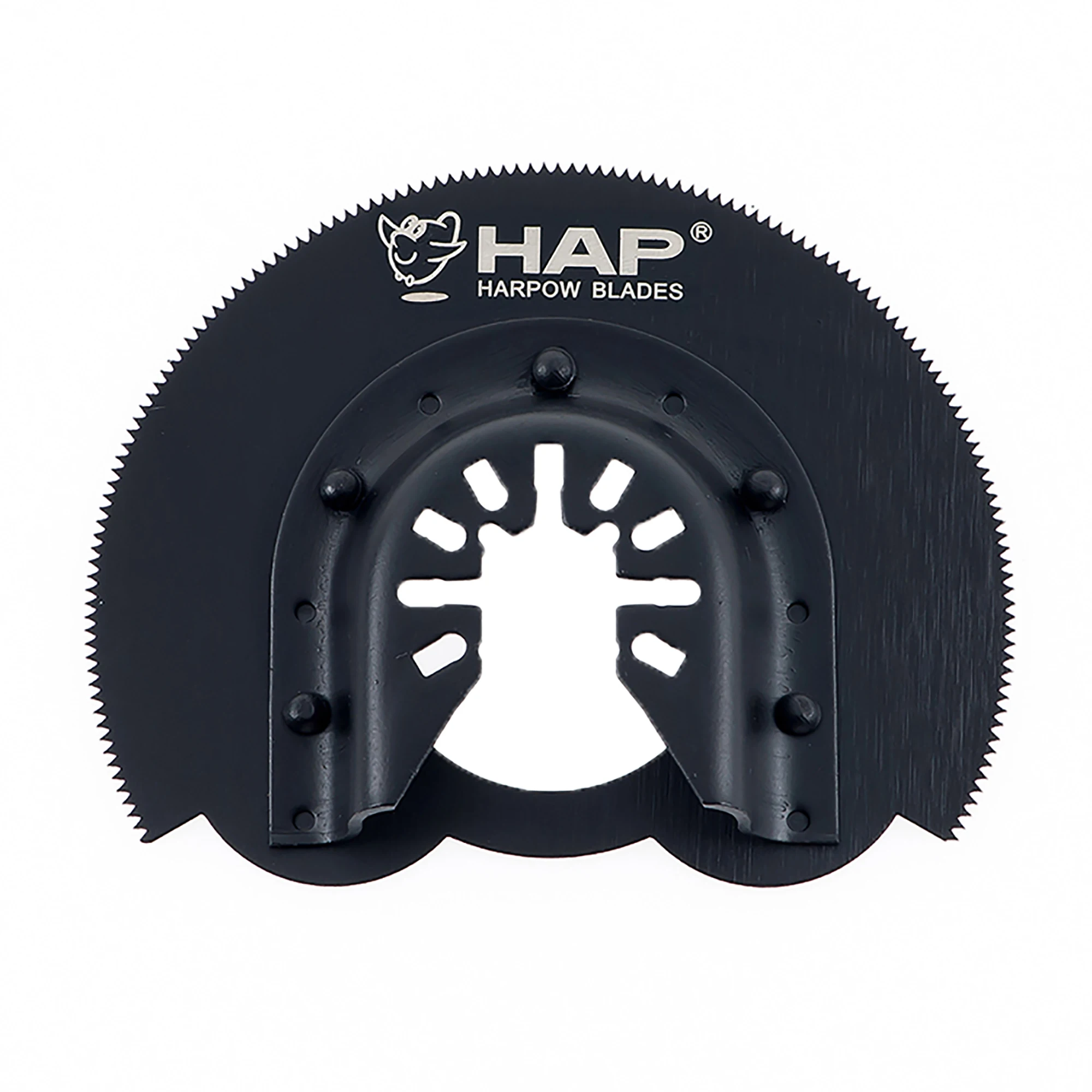 3PCS HSS Half Moon Oscillating Multi Tool Saw Blade Universal Quick-fit for Wood Nails Metal Plastic Hardwood Drywall Cutting