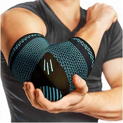 Support de coude élastique pour le sport, 1 pièce, coussin de protection absorbant la sueur, manchon de bras de basket-ball, livraison directe