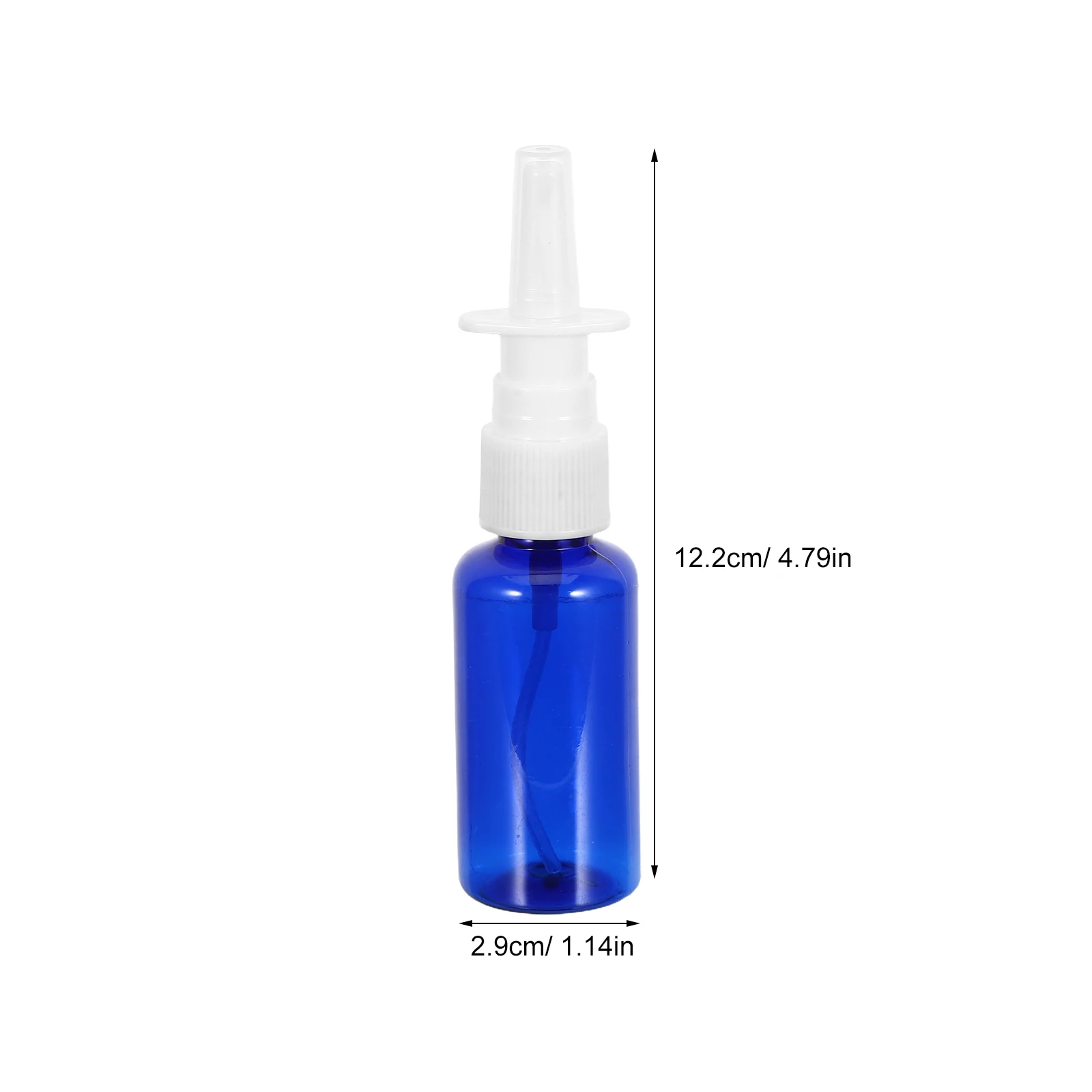 24개 빈 리필 가능한 비강 스프레이 병 30ml 블루 휴대용 미세 분무기 염수 용액 여행용 가습기