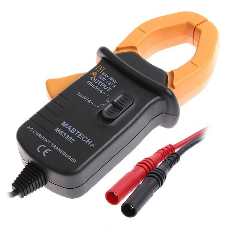

MS3302 AC Current Clamp Converter, Compatible with Multimeter's Own Clamp Head Gear