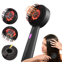3 Modes Electric Massage Comb Portable Red Light Laser Comb for Hair Follicle Hair Follicles on The Head Essence Oil Applicator